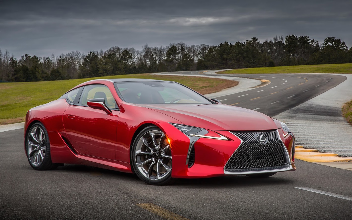 Image: The Lexus LC 500, a sleek and stylish luxury sports coupe, featuring a captivating design, powerful performance, and cutting-edge technology.